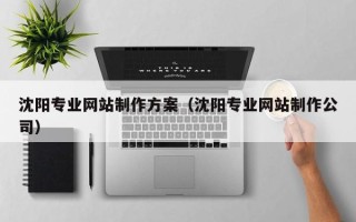 江门沈阳专业网站制作方案（沈阳专业网站制作公司）